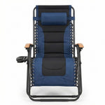 Oversized Padded Zero Gravity Chair with Cup Holder, 400 lb Capacity detail image 48