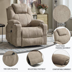 Dual-Motor Leather-Air Power Lift Recliner detail image 5