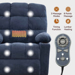 Fabric Heat & Massage Recliner detail image 3