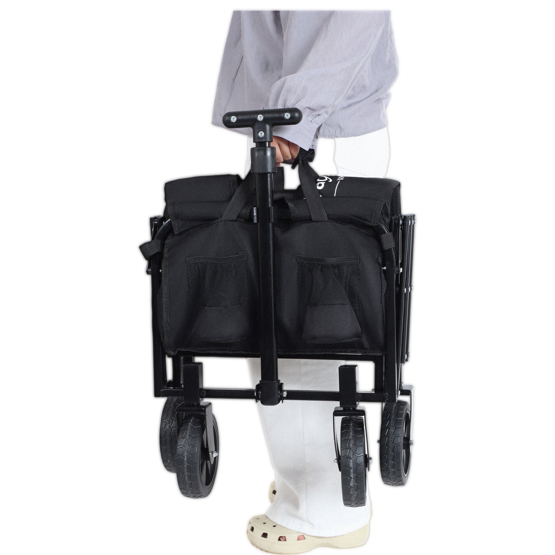 Expandable Dual-Layer Utility Wagon for workshop, garage, storage, or utility use