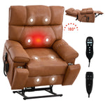 Dual-Motor Power Lift Recliner with Heat & Massage, 350 lb Capacity detail image 161