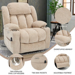 Dual-Motor Leather-Air Power Lift Recliner detail image 83