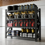 Heavy Duty Metal Adjustable Garage Shelving Unit, 4000lb Capacity Industrial Storage Rack for workshop, garage, storage, or utility use
