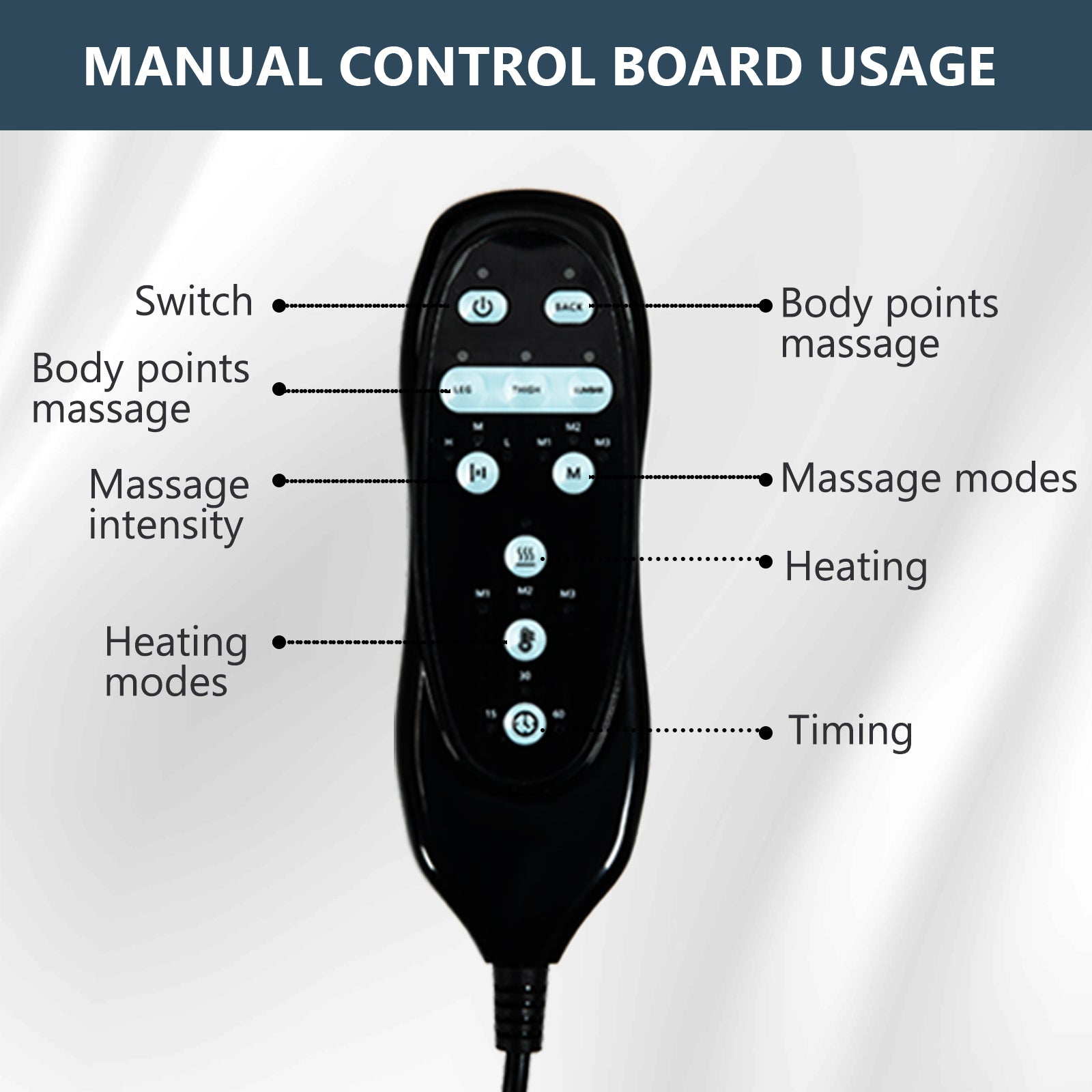 Single Motor Power Lift Recliner Chair with Massage & Heat detail image 7