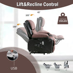 Power Lift Massage Recliner with Heat and Vibration detail image 48