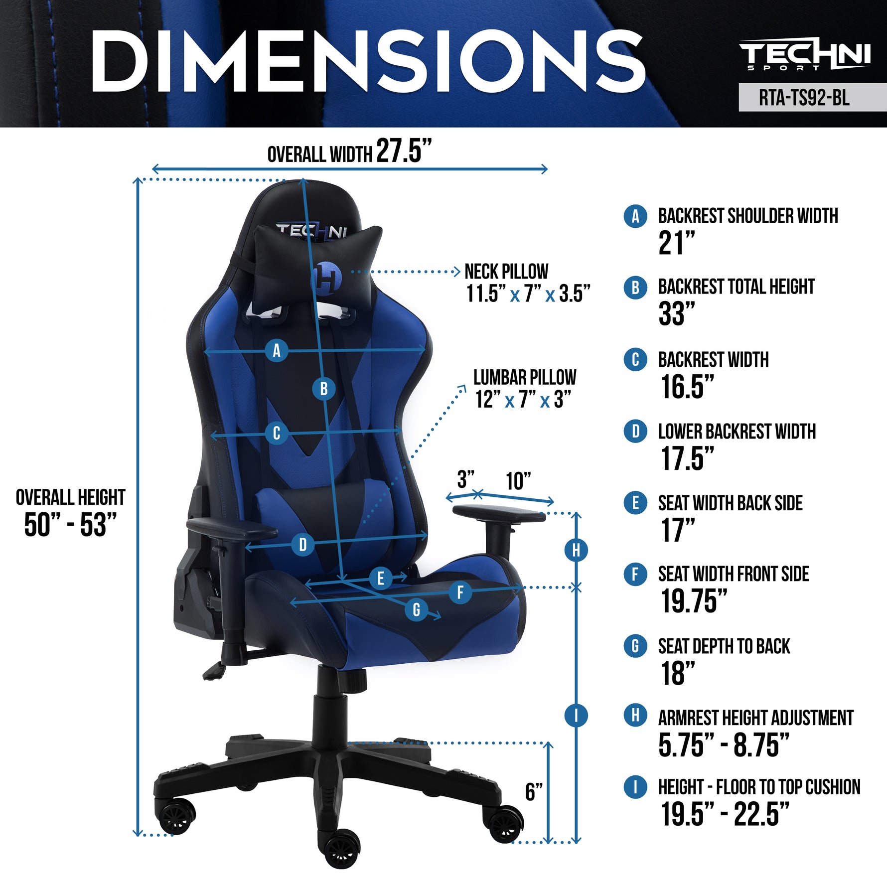Techni Sport TS-92 Ergonomic Office Chair product image 23