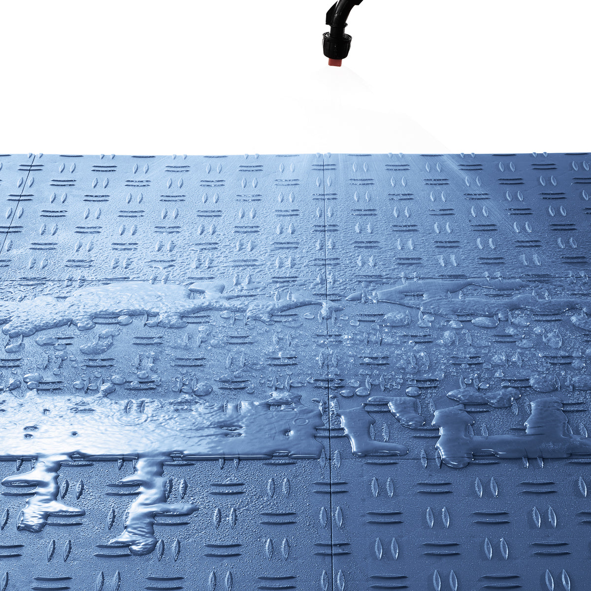 PVC Interlocking Drainage Garage Floor Tiles, 12" x 12" x 0.5" for workshop, garage, storage, or utility use