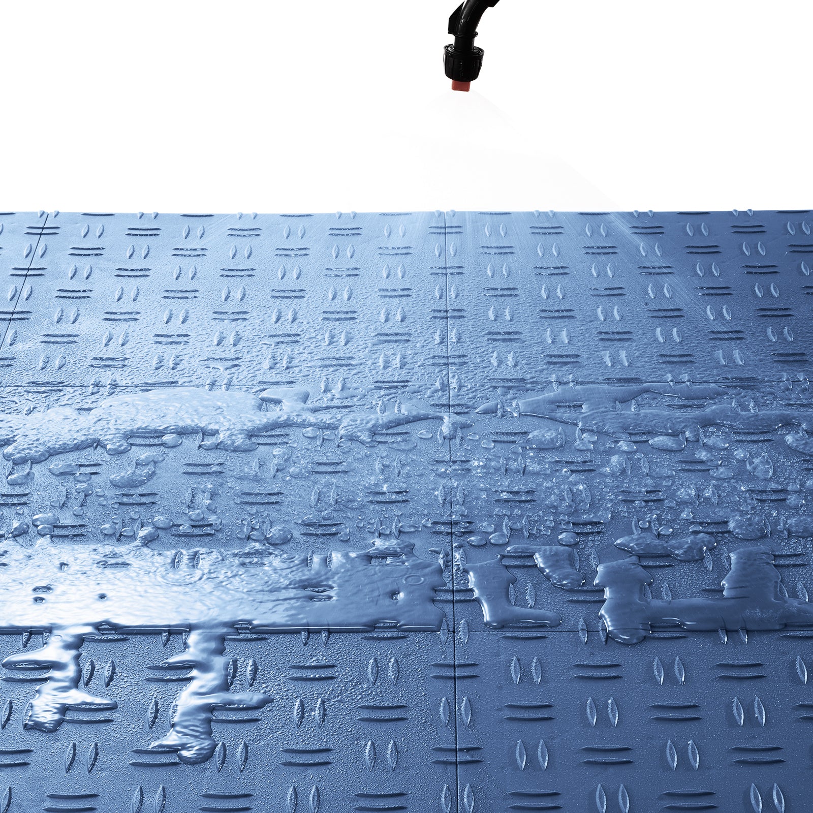PVC Interlocking Drainage Garage Floor Tiles, 12" x 12" x 0.5" for workshop, garage, storage, or utility use