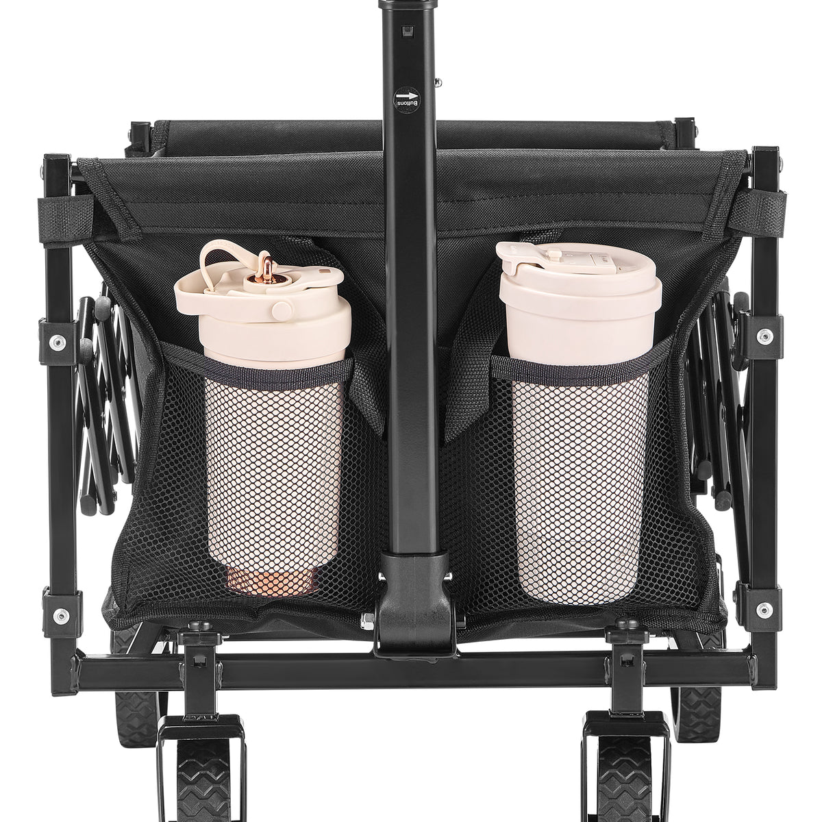 VEVOR Foldable Wagon Cart with Bench Conversion for workshop, garage, storage, or utility use