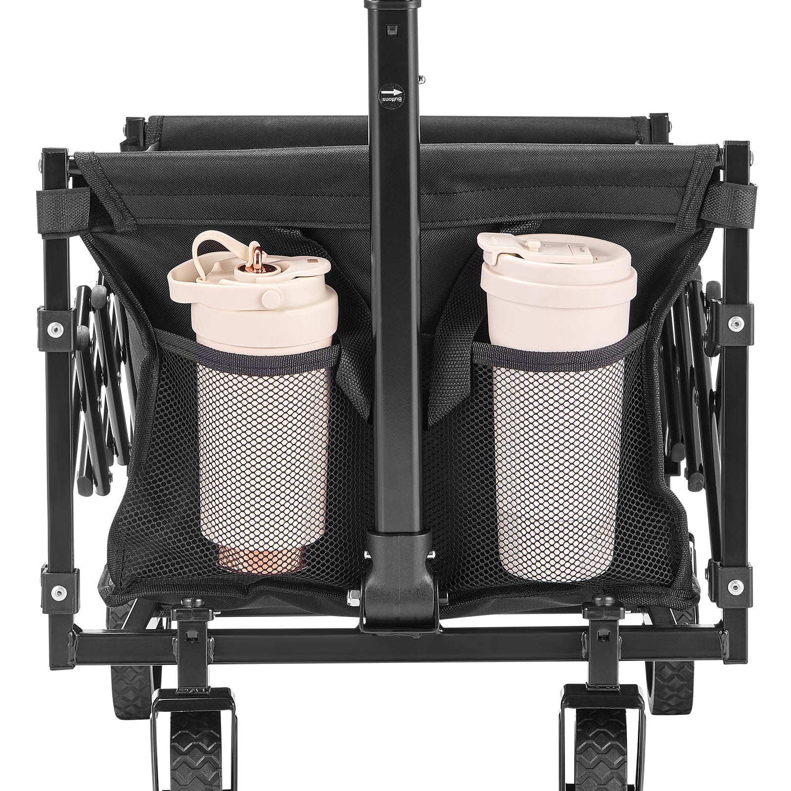 VEVOR Foldable Wagon Cart with Bench Conversion for workshop, garage, storage, or utility use