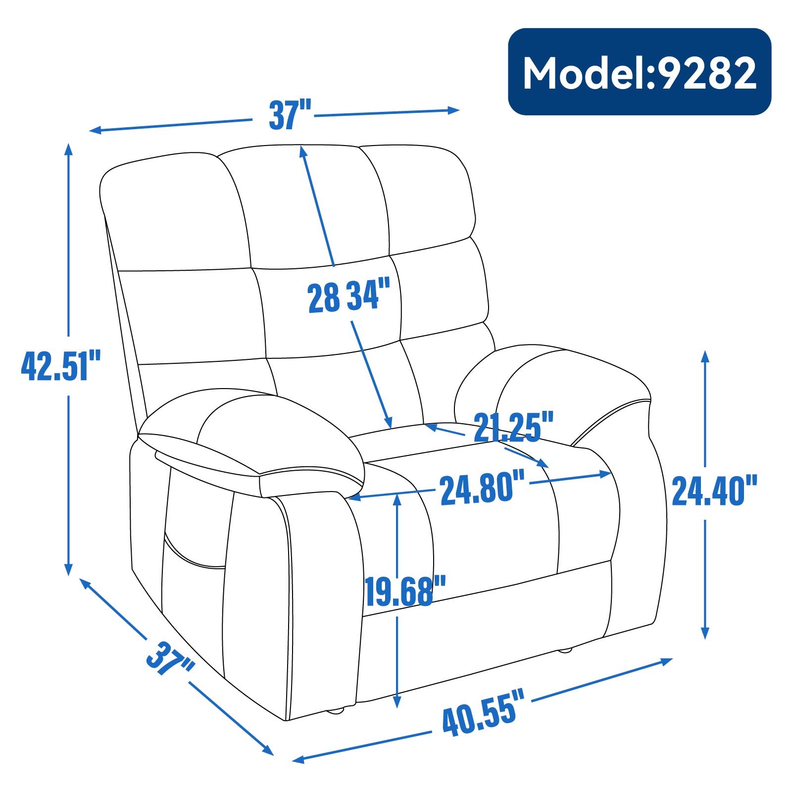 Dual-Motor Lift Recliner with Heat & Massage, 350 lb Capacity detail image 49