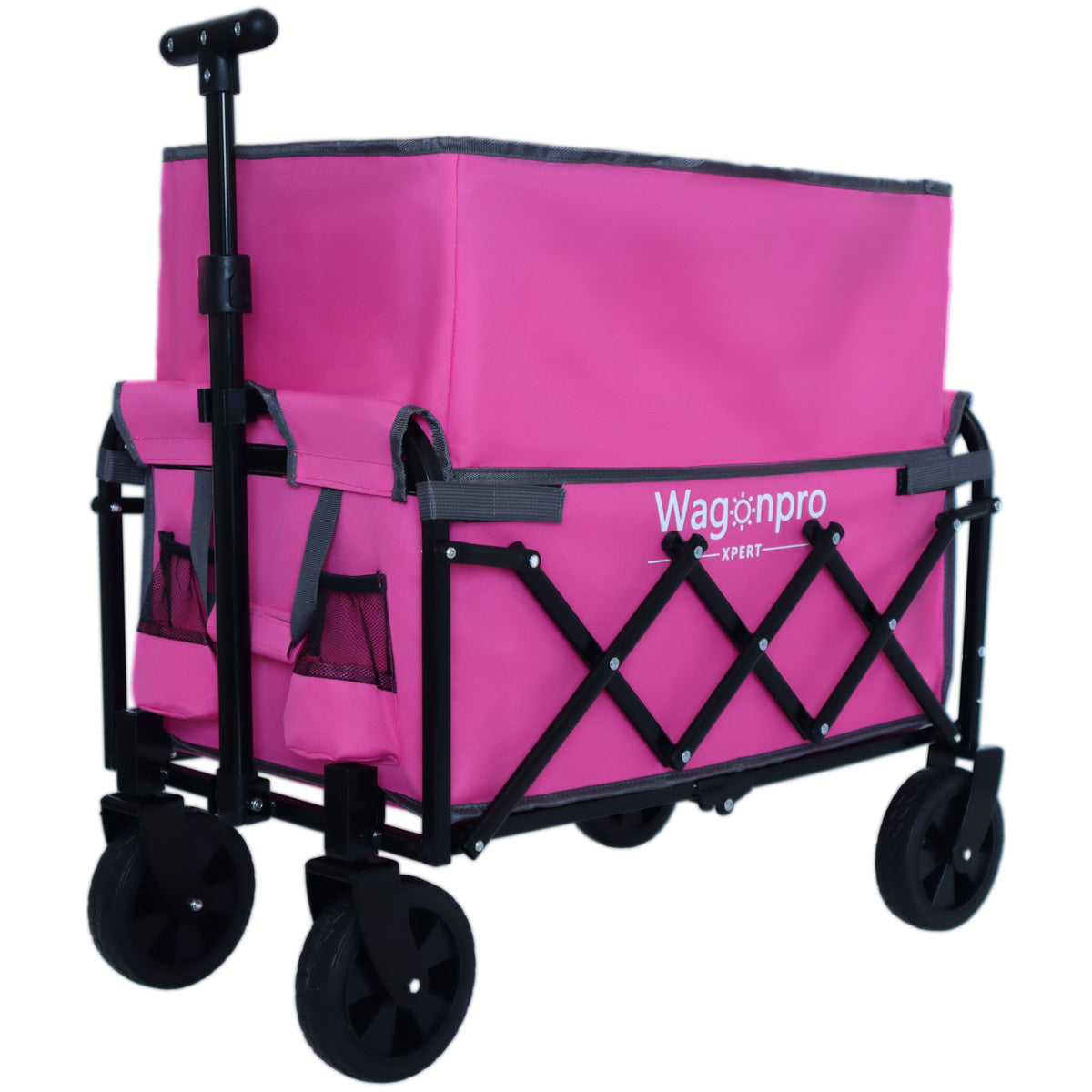 Expandable Dual-Layer Utility Wagon for workshop, garage, storage, or utility use