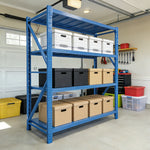 4-Tier Adjustable Metal Garage Shelving Unit for workshop, garage, storage, or utility use