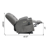 Large Dual-Motor Power Lift Heat & Massage Recliner detail image 38