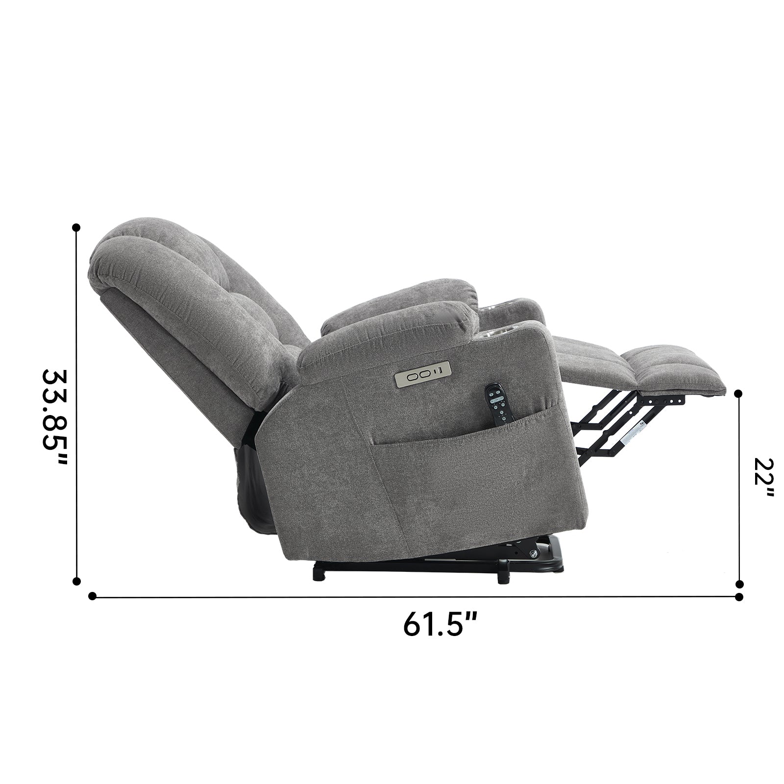 Large Dual-Motor Power Lift Heat & Massage Recliner detail image 38