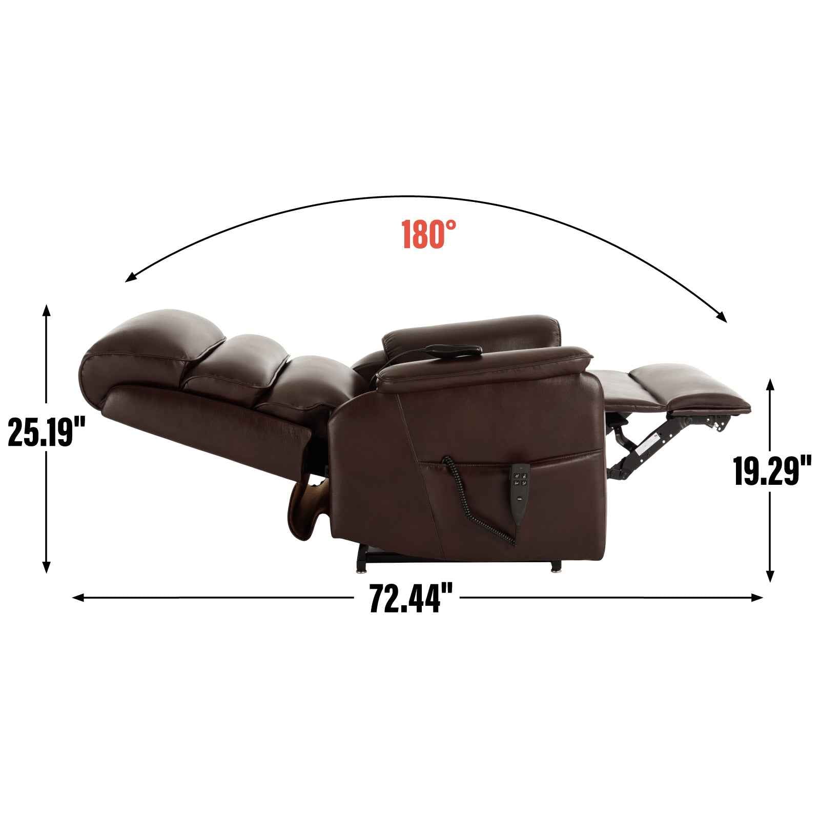 Dual-Motor Power Lift Heat & Massage Recliner detail image 5