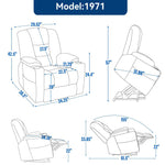 Large Dual-Motor Power Lift Heat & Massage Recliner detail image 79