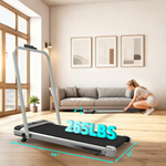 Foldable Under-Desk Walking Pad with Handlebar & Incline under-desk walking pad