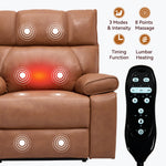 Dual-Motor Power Lift Recliner with Heat & Massage, 350 lb Capacity detail image 157