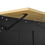 Farmhouse Kitchen Island with Drop Leaf, Power Outlet & 2 Seats product view 54
