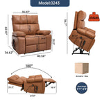 Dual-Motor Power Lift Recliner with Heat & Massage, 350 lb Capacity detail image 151