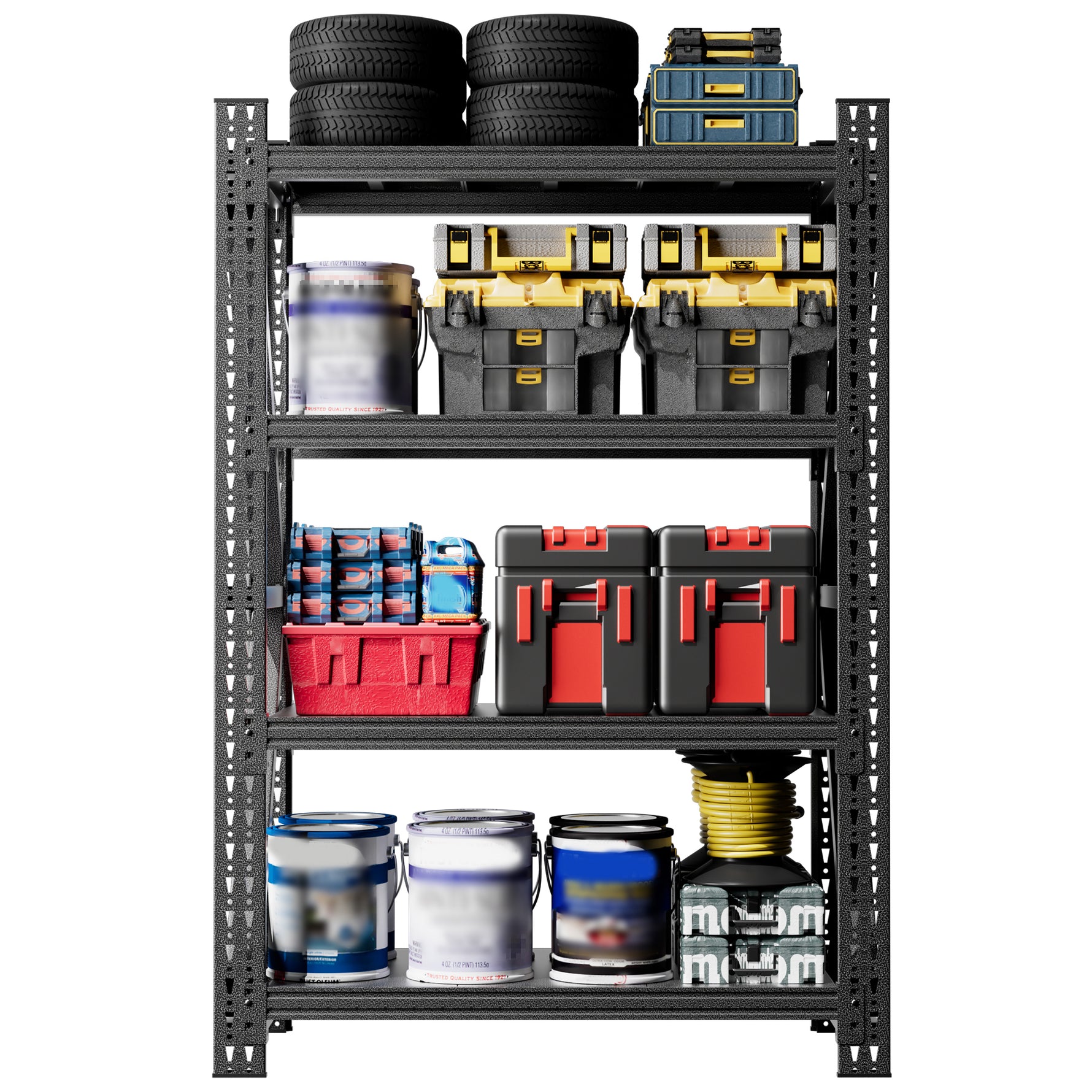 Heavy-Duty Adjustable Garage Shelving for Warehouse Storage for workshop, garage, storage, or utility use