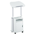 Techni Mobili Sit-to-Stand Laptop Cart with Storage mobile laptop workstation