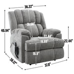 Dual-Motor Heat & Massage Power Lift Recliner, 350 lb Capacity detail image 68