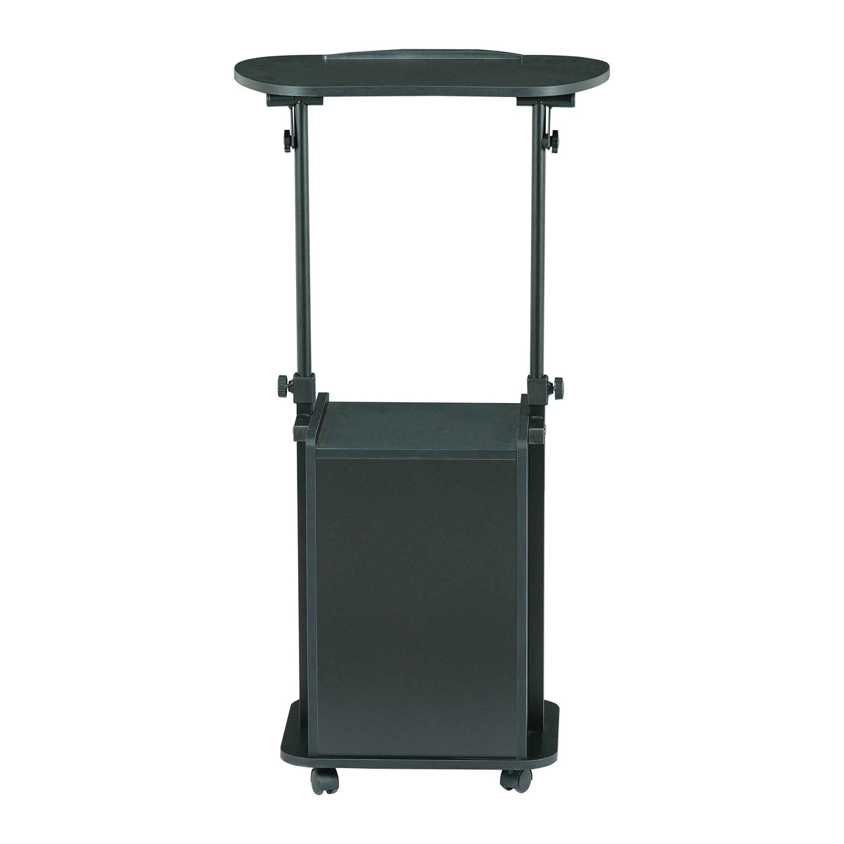 Techni Mobili Sit-to-Stand Laptop Cart with Storage mobile laptop workstation