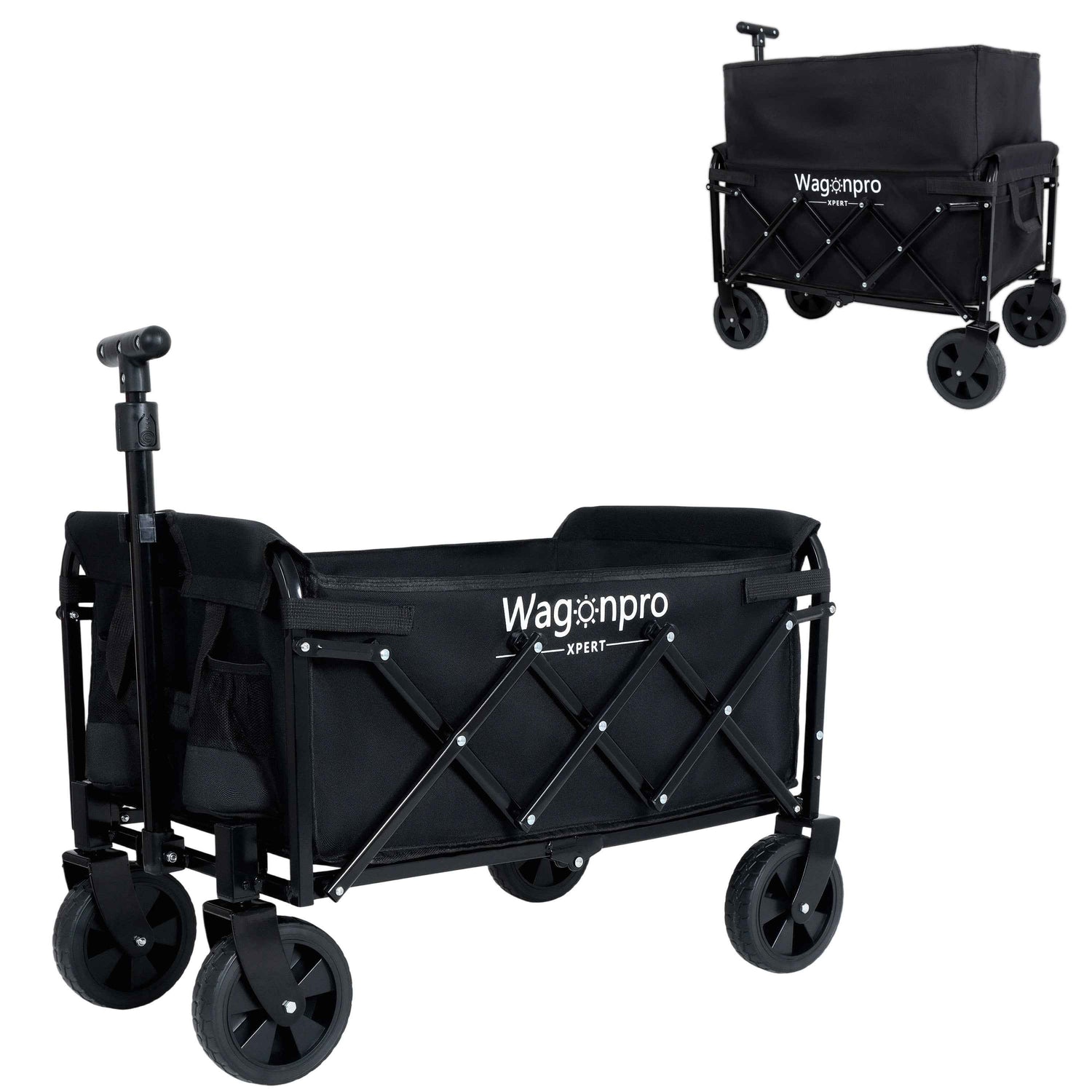Expandable Dual-Layer Utility Wagon for workshop, garage, storage, or utility use