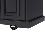 54 in. Rolling Kitchen Island with Drop Leaf & Storage product view 57