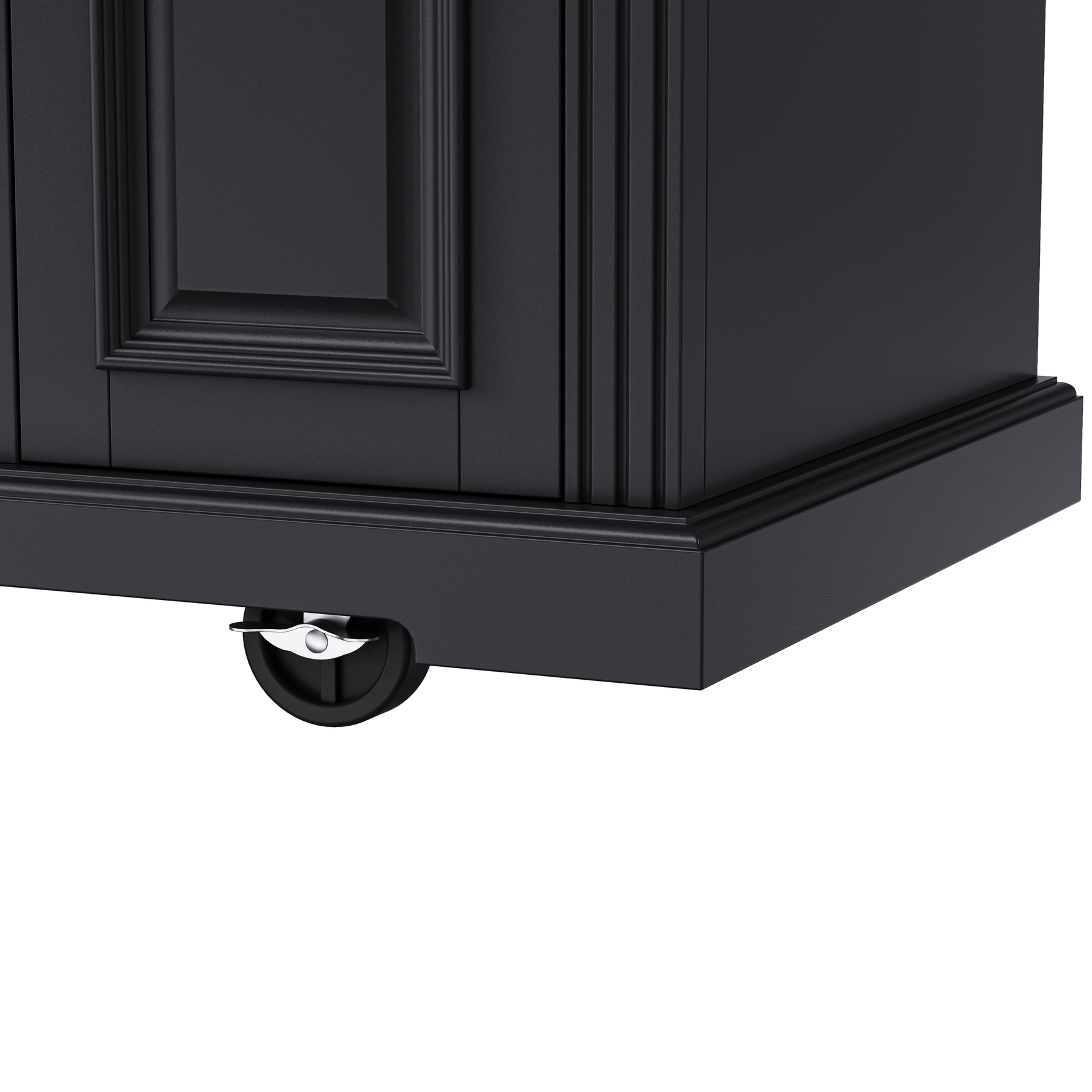 54 in. Rolling Kitchen Island with Drop Leaf & Storage product view 57