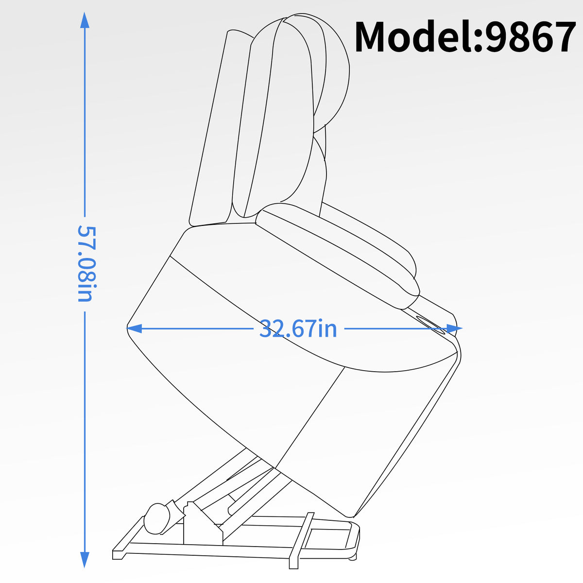 Dual-Motor Leather-Air Power Lift Recliner detail image 72