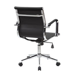 Techni Mobili Modern Medium-Back Executive Chair, Black for home office seating