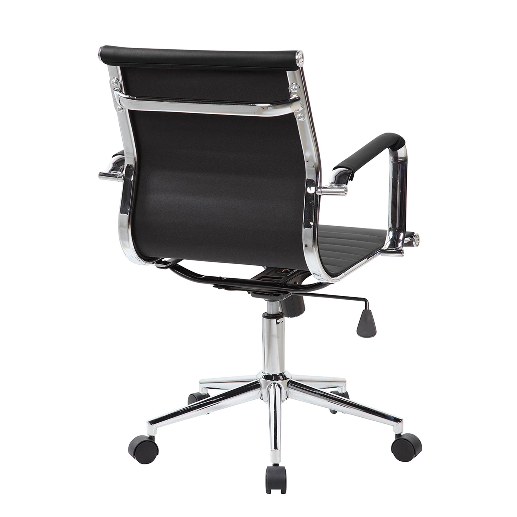 Techni Mobili Modern Medium-Back Executive Chair, Black for home office seating