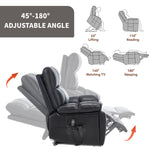 Dual-Motor Power Lift Recliner with Heat & Massage, 350 lb Capacity detail image 27
