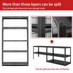 Industrial Heavy-Duty 5-Tier Adjustable Metal Shelving Unit for workshop, garage, storage, or utility use
