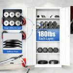 Locking Steel Garage Storage Cabinet with 4 Adjustable Shelves for workshop, garage, storage, or utility use