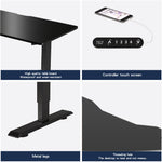 55" x 24" Electric Standing Desk workspace desk setup