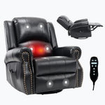 Heat Massage Manual Recliner Chair with Rocker and Swivel for Living Room detail image 99