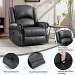 Heat Massage Manual Recliner Chair with Rocker and Swivel for Living Room detail image 69