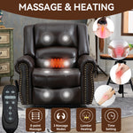 Dual-Motor Power Lift Heat & Massage Recliner detail image 16
