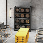5-Tier Heavy-Duty Adjustable Metal Storage Rack for workshop, garage, storage, or utility use