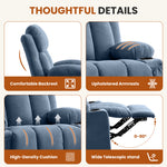 Swivel Rocker Recliner Chair with Vibration Massage, Heat, USB Port and Cup Holderrs detail image 21