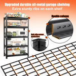 Heavy-Duty Adjustable Metal Storage Shelving Units for workshop, garage, storage, or utility use