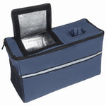 3-in-1 Folding Wagon Cart with Bench Seat & Storage for workshop, garage, storage, or utility use