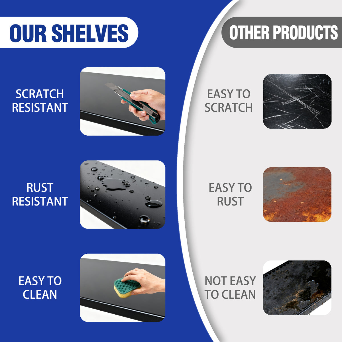 Heavy-Duty Adjustable Metal Storage Shelving Units for workshop, garage, storage, or utility use