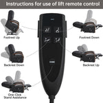 Power Chenille Lift Recliner Chair Dual Motor Infinite Position Up to 350 Pounds detail image 63