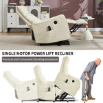 Single Motor Power Lift Recliner Chair with Massage & Heat detail image 63