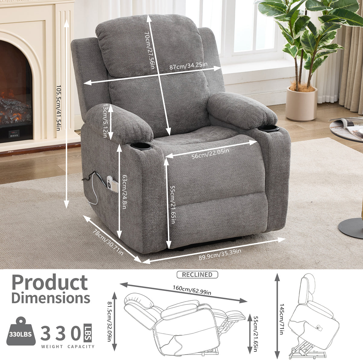 Single-Motor Power Lift Recliner detail image 51